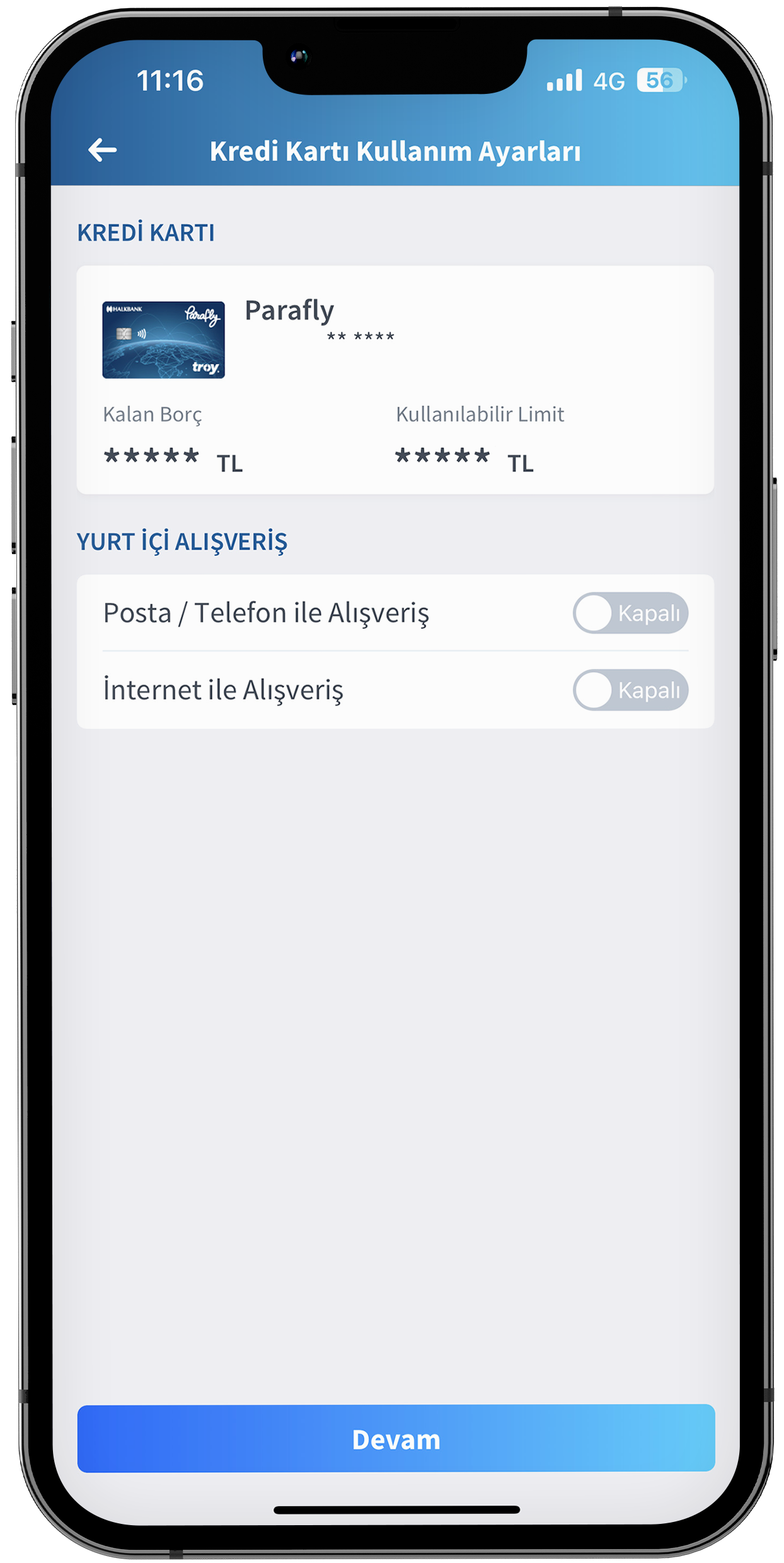 Kredi Kartı İnternet Alışverişi Açma | Halkbank